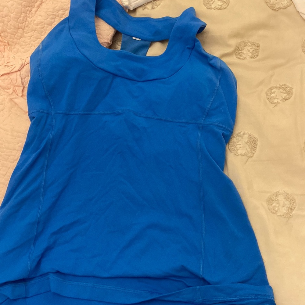lululemon athletica Blue Tank Top